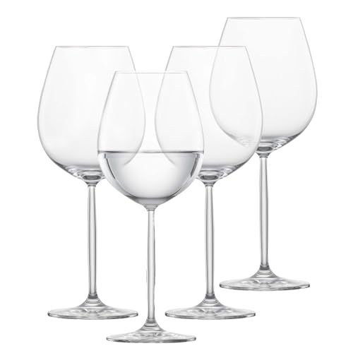 Schott Zwiesel Rotweinglas Muse (4er-Set), klassische Kristallgläser für Rotwein oder Wasser, spülmaschinenfeste Tritan-Weingläser, Made in Germany (Art.-Nr. 123667)