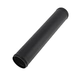 HEROFFIX 2.2" OD Straight 6064 Aluminum Alloy Tube Intercooler Pipe Surface Blasting Air Intake Connection Hose W/Double Bead Roll 11.8" Length Black