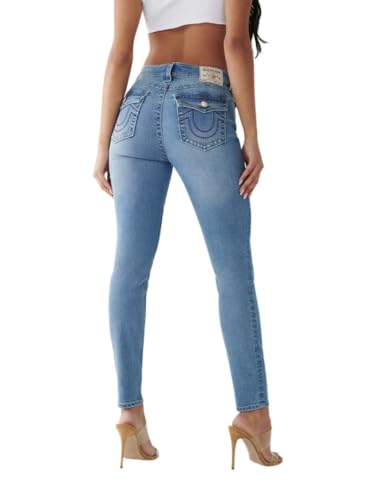 True Religion Halle High Rise Super Skinny Jean - Size 27 - Medium Dusty Wash Blue4