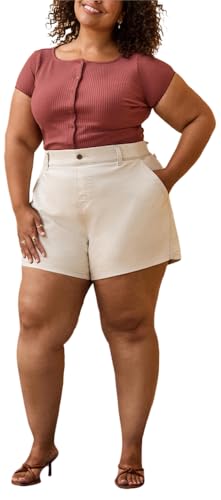 Levi Strauss Signature Gold Women's Totally Shaping Ultimate Pull-On Shorts, (New) Retro Dark, 16 Plus - image 6