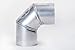 Produktbild AdoroSol Vertriebs GmbH Rauchrohr Ofenrohr Rauchrohrbogen Kaminrohr Bogen 0-90° verstellbar mit Tür Ø150mm FAL silber