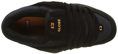 Image of Globe Fusion, Men's Skateboard Shoe, Multicoloured Black Ebony Orange, 6 US