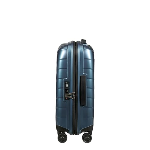 Samsonite Attrix valise 55cm bleu acier extensible 38L 44L Spinner S