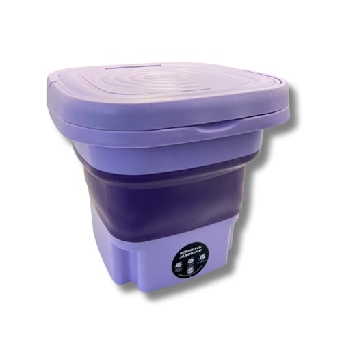 3 PAGEN® tragbare Waschmaschine 9 Liter – einfache Handhabung – platzsparend verstaubar – ideal für kleine Wohnungen oder Unterwegs – für 2 kg Wäsche – wasser-& energiesparend - camping-Waschmaschine