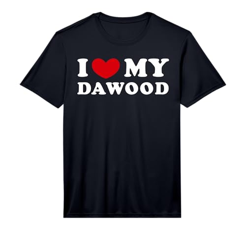 Mens I Love My Dawood, I Heart My Dawood Performance T-Shirt