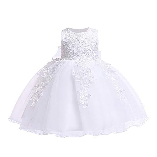 LZH Bebé Infantil Niñas Vestido de Bautizo de Cumpleaños Bautismo Vestido de Banquete de Boda