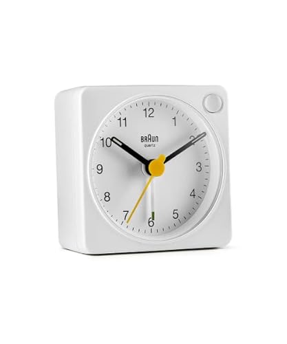 【正規輸入品】BRAUN／ブラウン Analog Alarm Clock White BC02XW アナログアラームクロック ホワイト ライト＆スヌーズ機能付き [4]