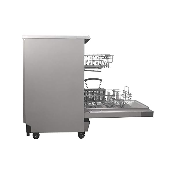 SPT SD9263SS 18″ Wide Portable Dishwasher with ENERGY STAR, 6 Wash
