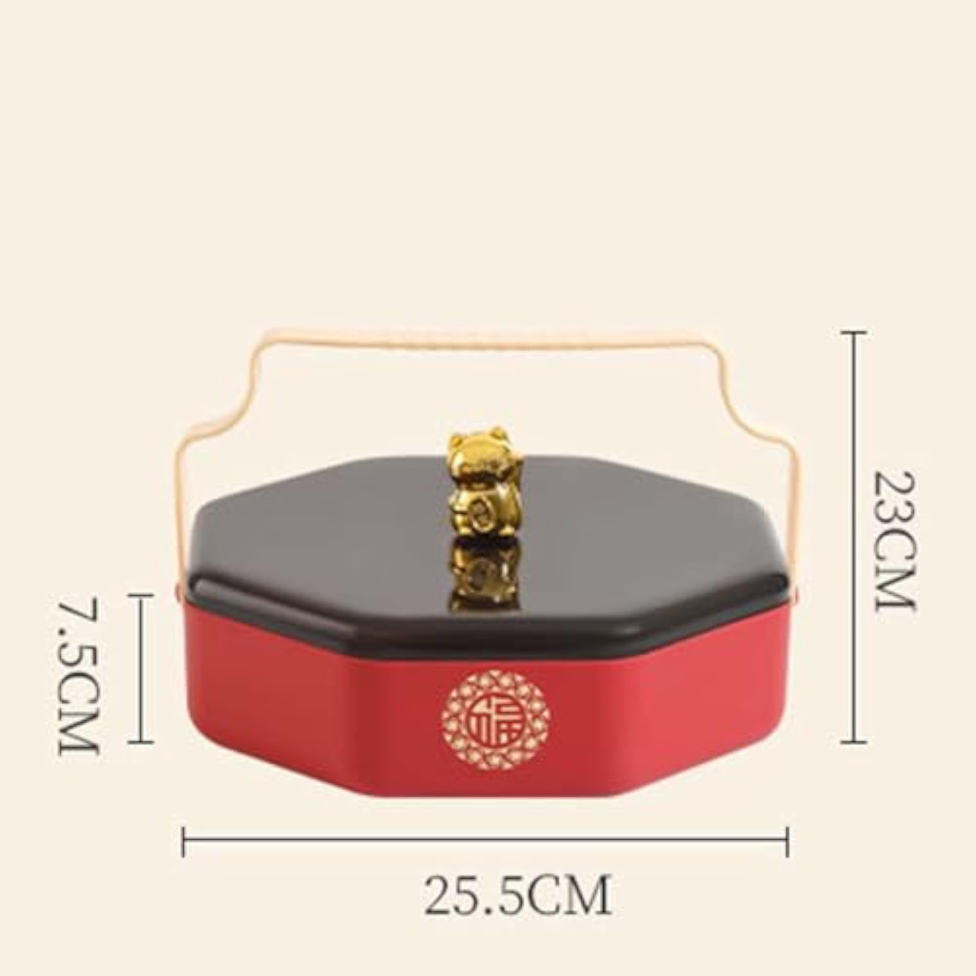 Portable Divided Serving Tray with Lid for Entertaining