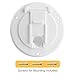 Halotronics RV 4 1/4-inch Round Electrical Cable Hatch for 30 Amp Cords (White)