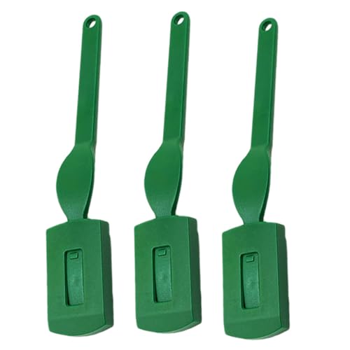 Hemobllo 3 Cortadores De Pan y Pasteles Mango, Acero Al Carbono Resistente, Diseño Curvo, Para Repostería y Horneado Doméstico, Set De 3 Unidades Color Verde