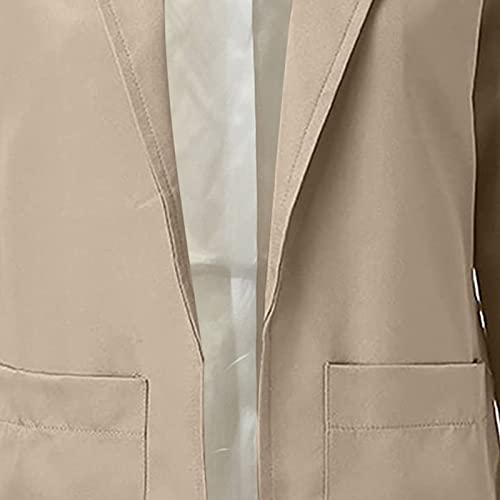 Casaco de manga comprida para mulheres outono inverno trabalho blazer cardigã jaqueta básica blazer
