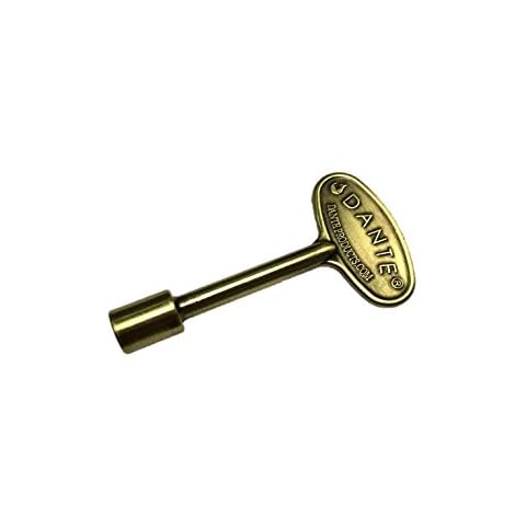 Dante Produkte 7,6 cm Universal Gas Ventil Schlüssel, Messing antik Cover