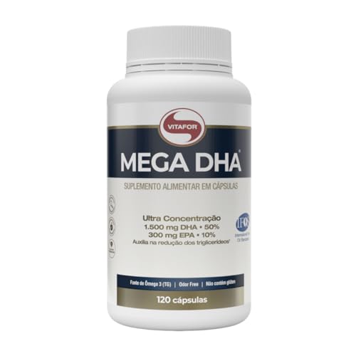 Mega DHA 1500mg Dha + 300mg Epa - 120 cápsulas - Vitafor