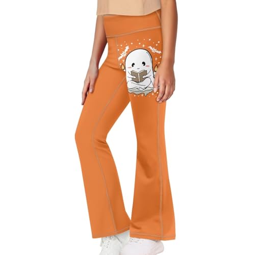 Image of Girls Flare Leggings Cute Bell Bottoms for Teen Girls Wide Leg Sweatpants for 5-14 T