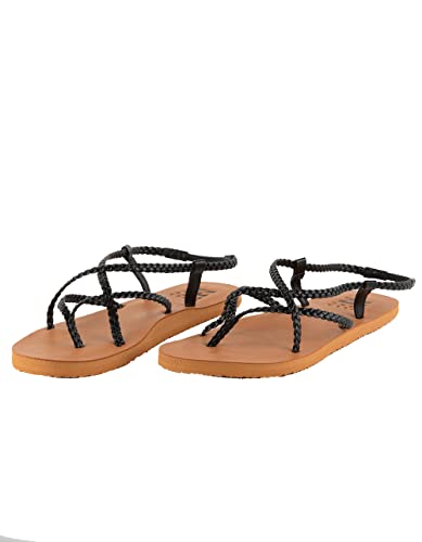 Billabong Womens Crossing By Braided Sandals, Off Black, 9 #TOP16