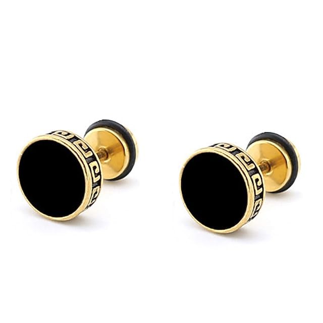 Karishma Kreations Valentine Jewellery Stainless Steel Mens Earrings Kaju Bali Black Gold Silver Piercing Screw Bali Stud Hoops Multicolor Earing (B0CMHY6SZD) Amazon Price History, Amazon Price Tracker