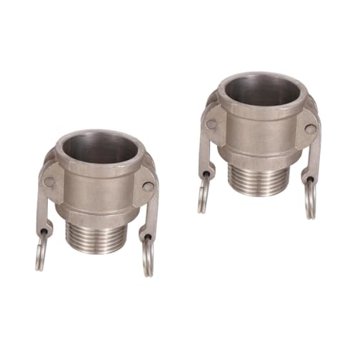Coupleur femelle acier inoxydable PRETYZOOM, raccord à came premium résistant lot de 2