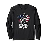 Photo Gallery barrel racing - patriotic horse riding - riding designs maglia a manica Photo Gallery barrel racing - patriotic horse riding - riding designs maglia a manica