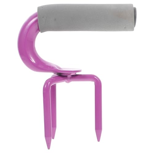 Lurrose Cultivateur Manuel de Griffes en Acier pour Ameublir la Terre, Outil Portable pour Jardin Potager Boîte de Rangement, pour Jardinage Extérieur