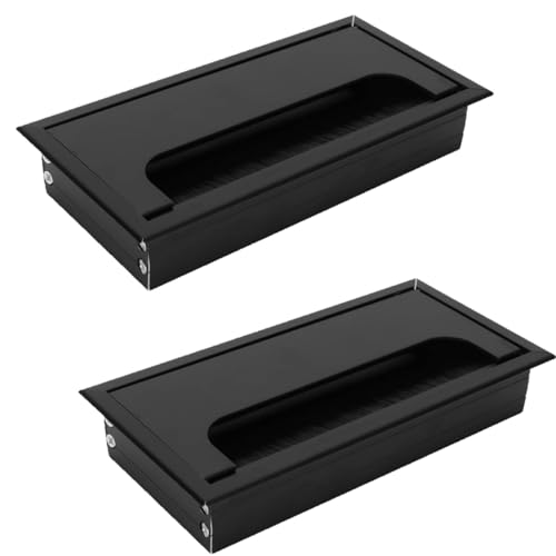 2 Piezas Caja Organizadora de Cables, Bandeja para Gestión de Cables de Escritorio para Hogar y Oficina miniatura 1