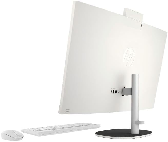 Image of HP 27 inch All-in-One Touchscreen Desktop Computer, AMD Ryzen AI 7 350 (8-Core, Up to 5 GHz), 64 GB DDR5-5600 MHz, 4 TB NVMe SSD, FHD IPS Display, Copilot+ PC, Wi-Fi 6 & BT 5.4, Win 11 Pro, Accessories