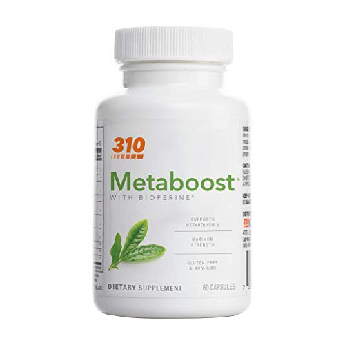 Metaboost with Green Tea, Chromium and Capsicum by 310 Nutrition - Vegan Ingredients â€“ May Help Increase Calories Burned During and After Workouts - Supports Metabolism â€“ Weight Management