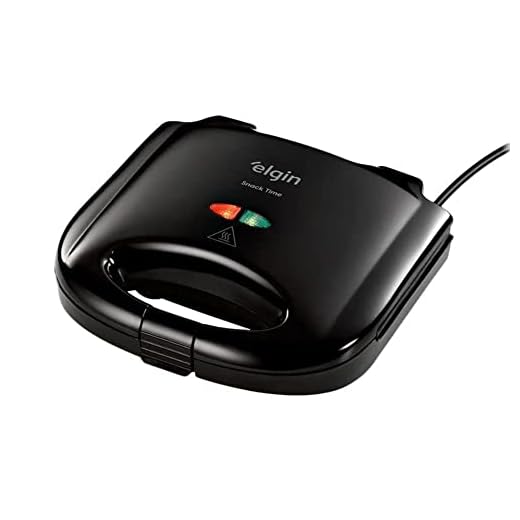 Sanduicheira Snack Time 2 em 1 Elgin Sanduicheira e Grill Antiaderente Preta 127V