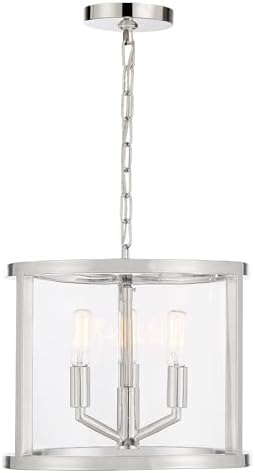 Libby Langdon for Crystorama Devon 3 Light Polished Nickel Mini Chandelier