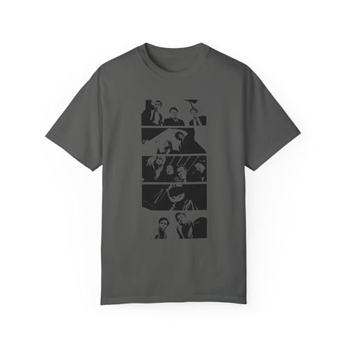 Tarantino T-Shirt – Iconic Trunk Shot Compilation Featuring Brad Pitt, Uma Thurman, and Steve Buscemi Pepper