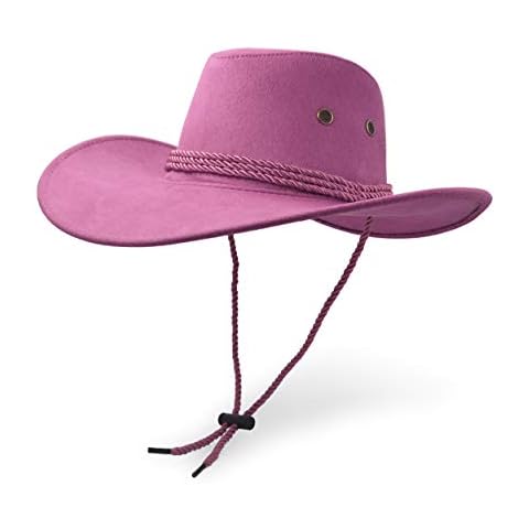 UltraKey Sombrero de vaquero de piel sintética rosa Cover