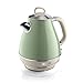 Ariete 2869 Bollitore Elettrico Vintage, Acciaio Inox, 1,7 L, Autospegnimento, 2000 W, per Acqua, Tè e Tisane, Verde Pastello