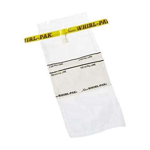 Nasco Whirl-Pak B01062WA Write-On Bag, 7.5cm L x 18.5cm W, 0.057mm Thickness, 118ml Capacity (Box of 500) Cover