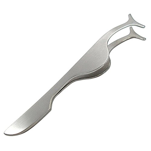 Preisvergleich Produktbild Sanwood Multifunktional Edelstahl Pinzette für Falsche Wimpern Makeup Werkzeug