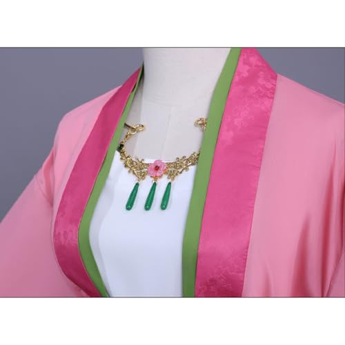 AQWGVM Maomao Costume Hanfu Dress Outfit Pink Full Set For Women Halloween by AQWGVM - Used condition - Image 5