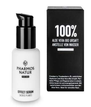 Pharmos Natur Herren Gesichtspflege Hyaluron Effect Serum 50 ml - After Shave Pflege Men Skincare Cover