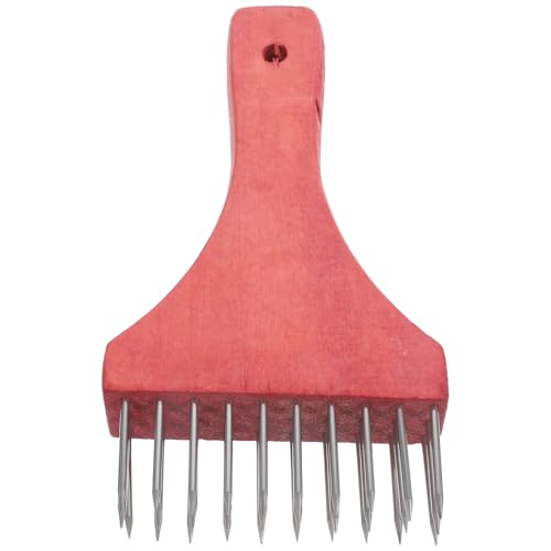 Gatuida Martello Inteneritore Carne Acciaio con Manico Legno Macchina per Ammorbidire Bistecca e Maiale Strumento Portatile per Cucina Casa e Negozio Doppia Funzione per Pollo e Manzo