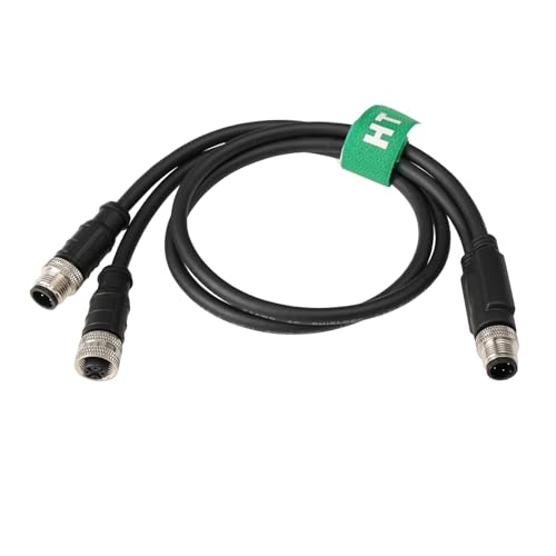 Divisor M12 Y macho a hembra para solucionar fallas de conexión en PLC 6