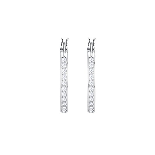 Swarovski Orecchini Sommerset, Bianco, Placcatura