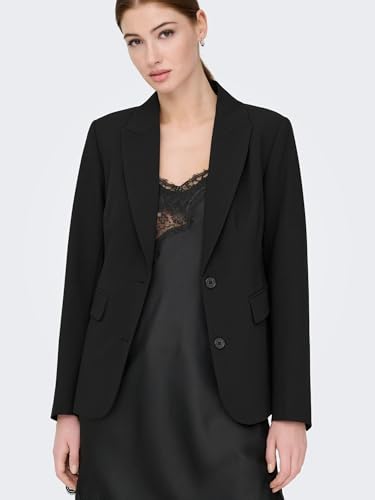 Only Onlraven Life L/S Fit Blazer Cc Tlr, Nero, 40 Donna - 6