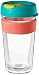 KeepCup 16oz Reusable Coffee Cup. Toughened Glass Cup With Silicone Band & Clear Plastic Twin Wall. 16-Ounce/Large, Fennel