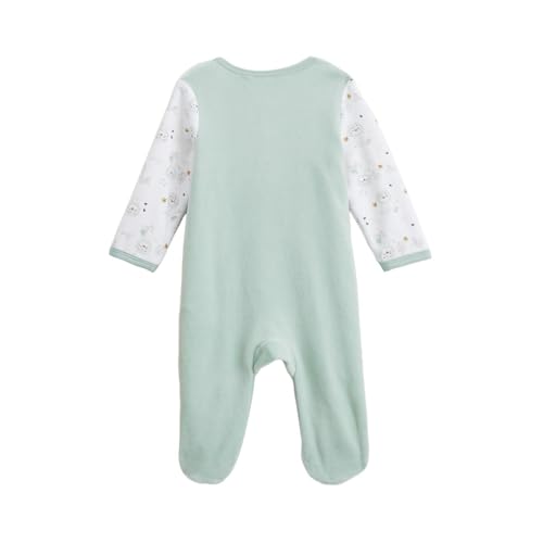 Petit Béguin - Pyjama bébé en velours ouverture pont Kenya – vue 3