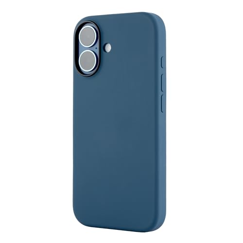 Image of TEKNE Silicone Case for iPhone 17 | MagSafe Compatible | Slim Anti-Slip Grip | Raised Camera & Screen Protection | Scratch Resistant Back Cover - Blue