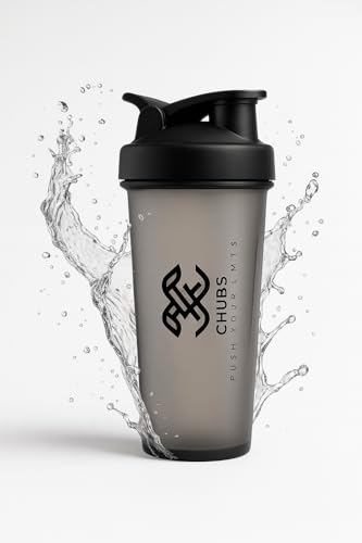 Image of CHUBS Fitness Series PUSH YOUR LIMITS Spring Shaker With Mixer, For Men And Women (BLACK)-MULTIPURPOSE..