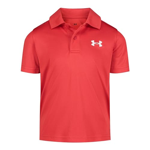 Image of Under Armour Boys' Matchplay Short Sleeve Golf Polo, Lightweight Performance Stretch, Logo Detailing