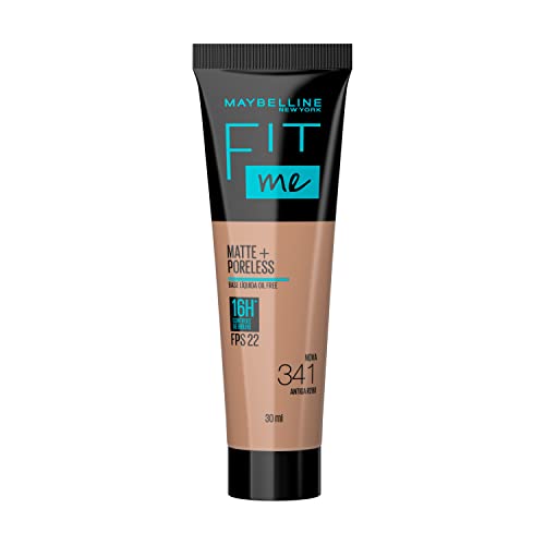 Base Líquida Maybelline NY Fit Me Matte FPS 22 Cor 341 (Antiga R280), 30ml