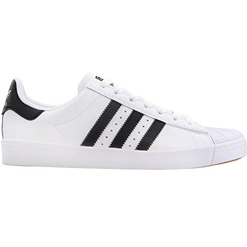 adidas Originals Men's | Superstar Vulc Adv Running Shoe, Core Black/White, ((4 M US)