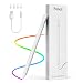 Produktbild MoKo USB-C Stylus Pen für iPad 10./9. Gen, Pencil 1. Generation für Apple iPad Pro 12,9, iPad Pro 11, iPad 10/9/8/7/6, iPad Air 5./4./3., iPad Mini 6/5 Gen, Palm Rejection & Neigung, Weiß