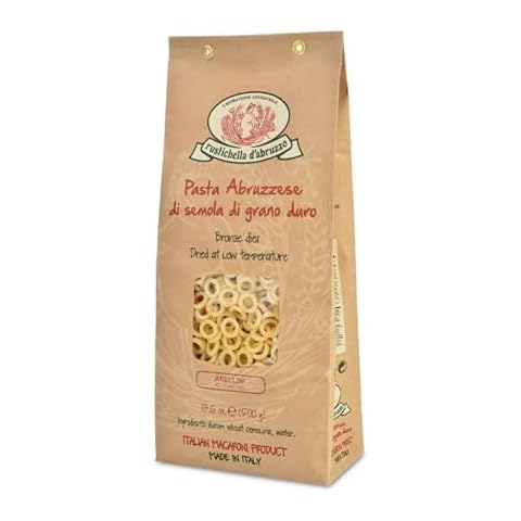 Rustichella d'Abruzzo Anellini - Classic Italian Small Pasta - Perfect for Soups - Artisan Crafted in Abruzzo Cover