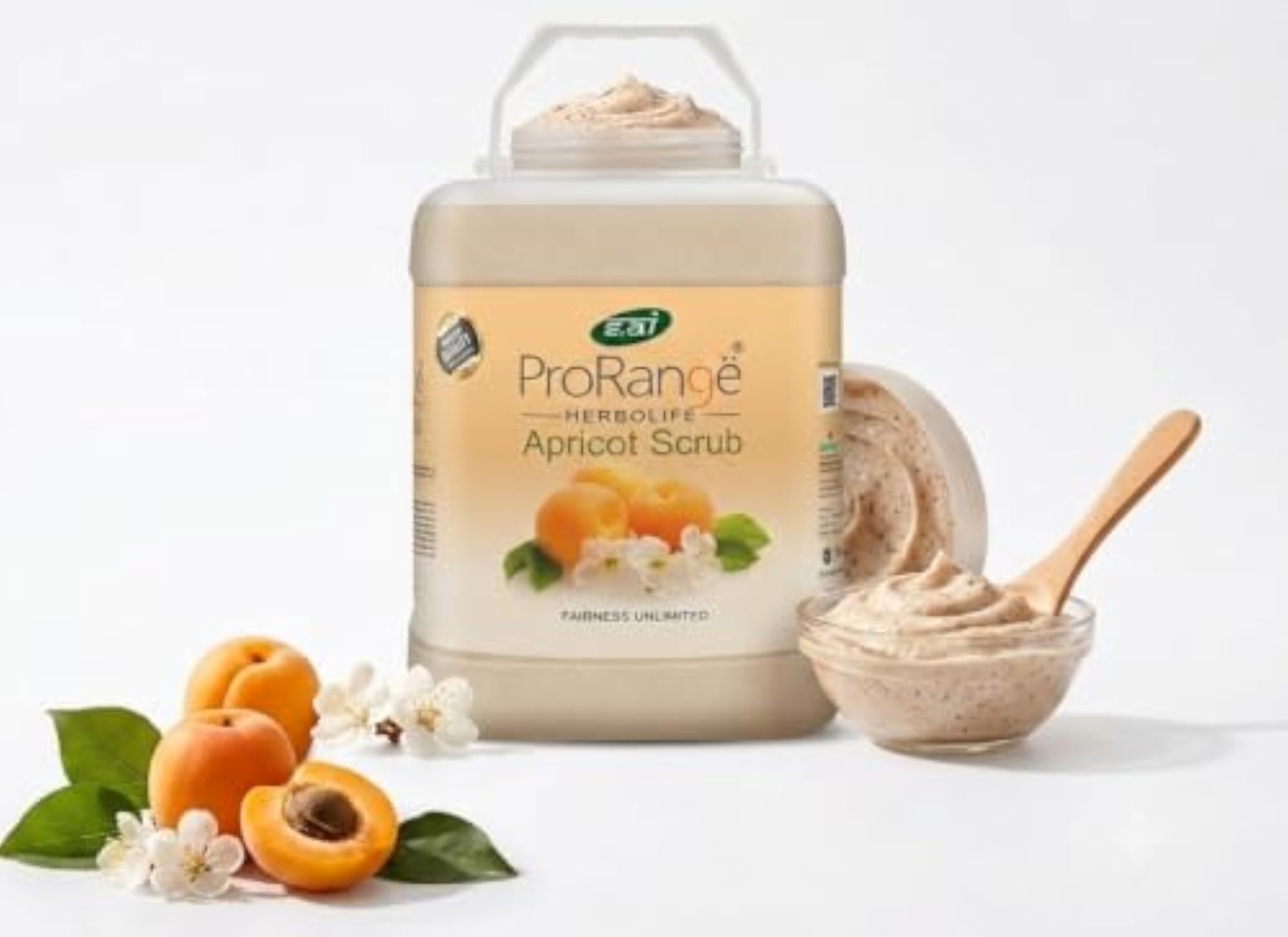 Apricot Body Scrub for Face & Body, Tan Removal